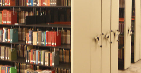 TAB storage design - markets - University library storage on high density mobile shelving