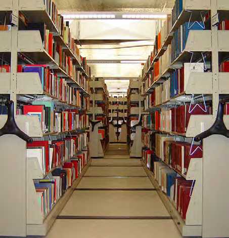 University of Washington library mobile shelving system